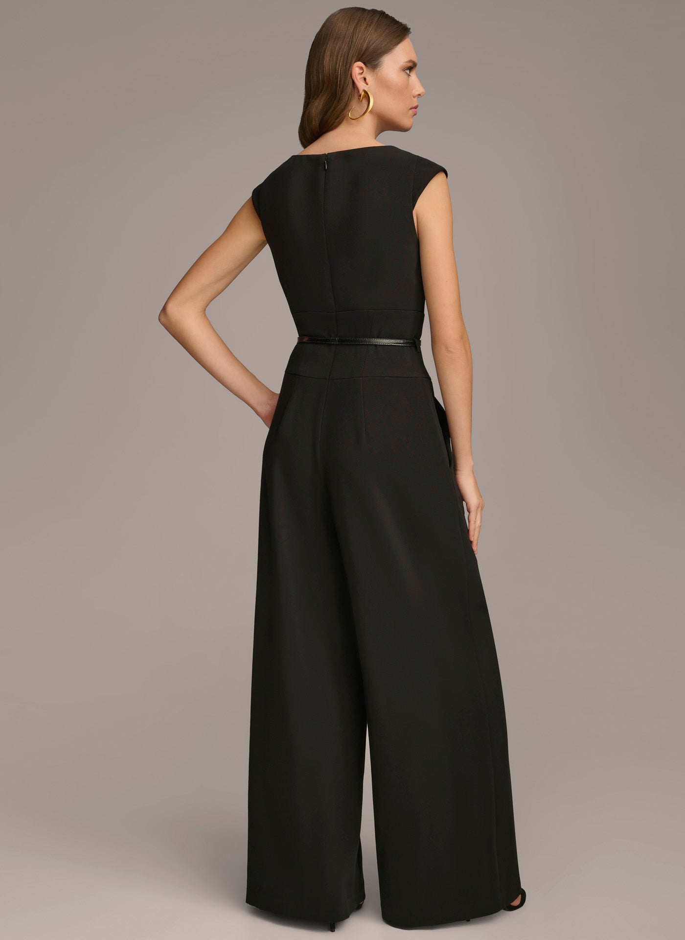 (image for) INNOVATIVE BELTED JUMPSUIT WITH POCKETS